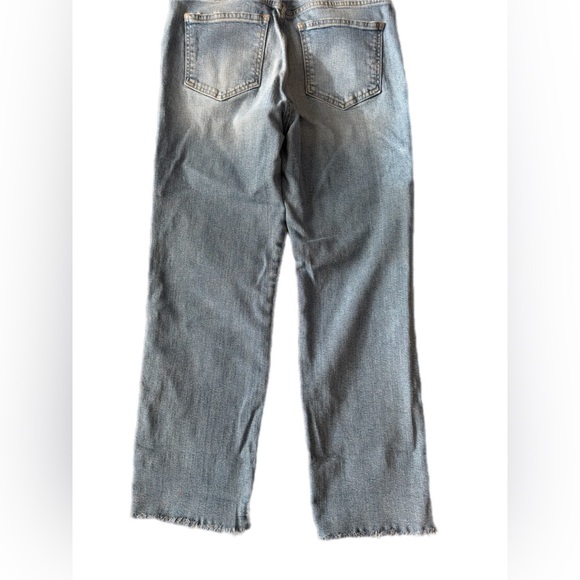 Free People light blue denim jeans raw hem size 28 - Picture 4 of 14